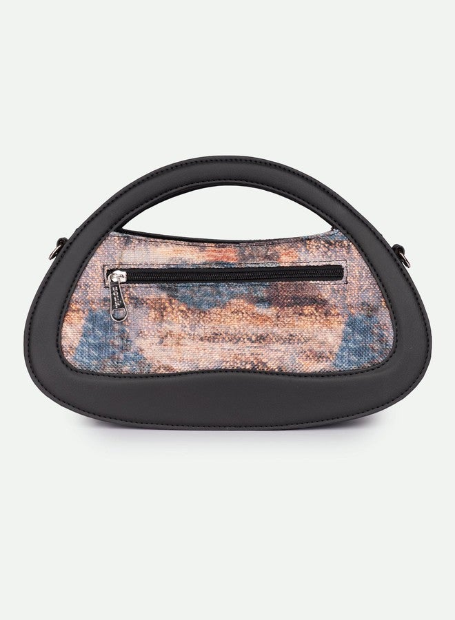 ZOUK حقيبة زوك ناديا النسائية - حقيبة كروس أنيقة بمقبض علوي مفتوح | حقيبة كتف مصنوعة يدويًا مع جيوب متعددة وبطانة مقاومة للماء | مناسبة للاستخدام الرسمي وغير الرسمي | تريوند باروك - Image 4